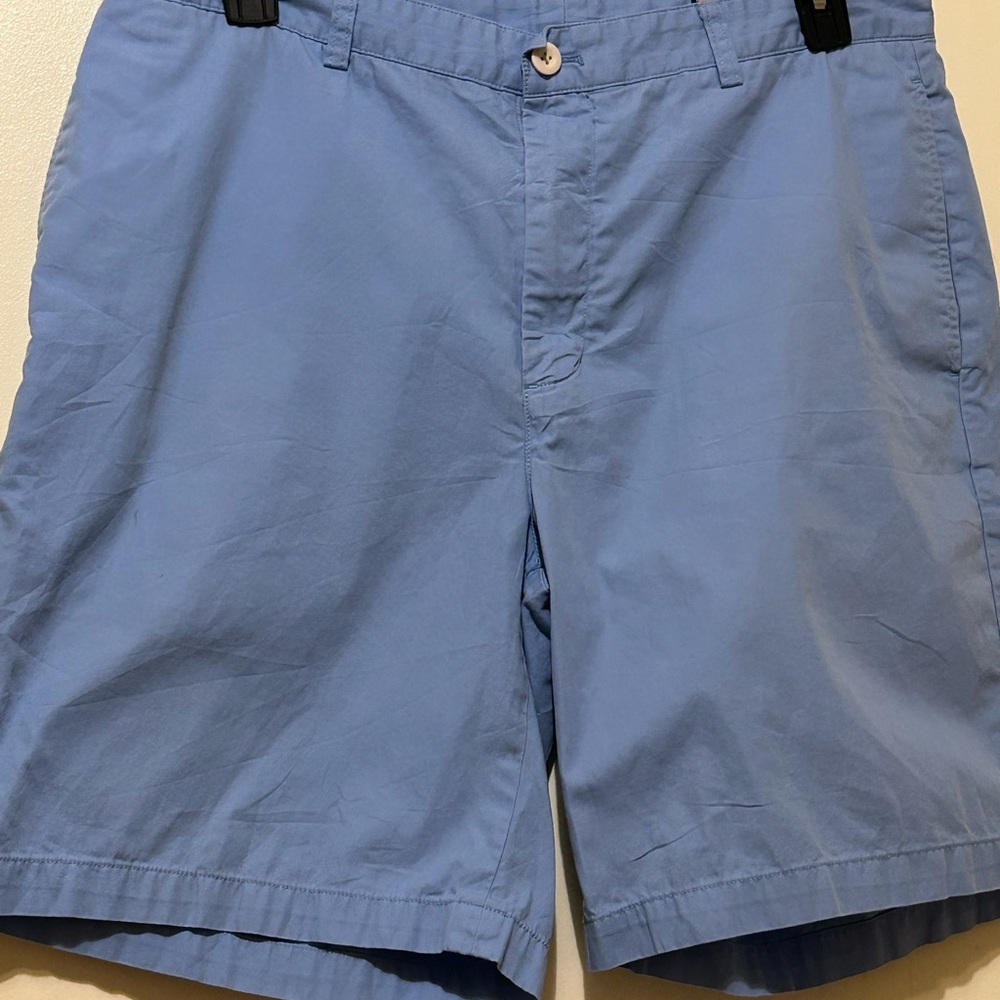 Vineyard Vines by Shep & Ian Light Blue Flat Front Men’s Chino Shorts Sz 36